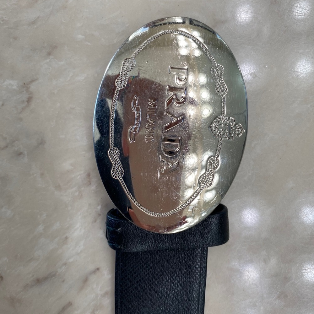 Prada belt, black. For men
